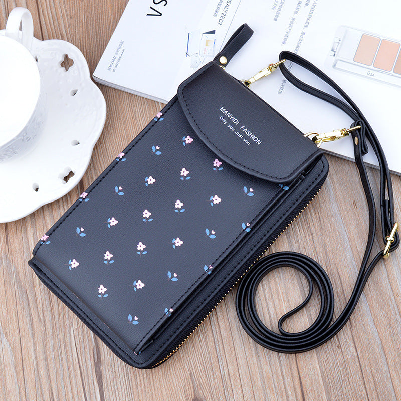 Soft Leather Printed Multifunctional Crossbody Shoulder Bag