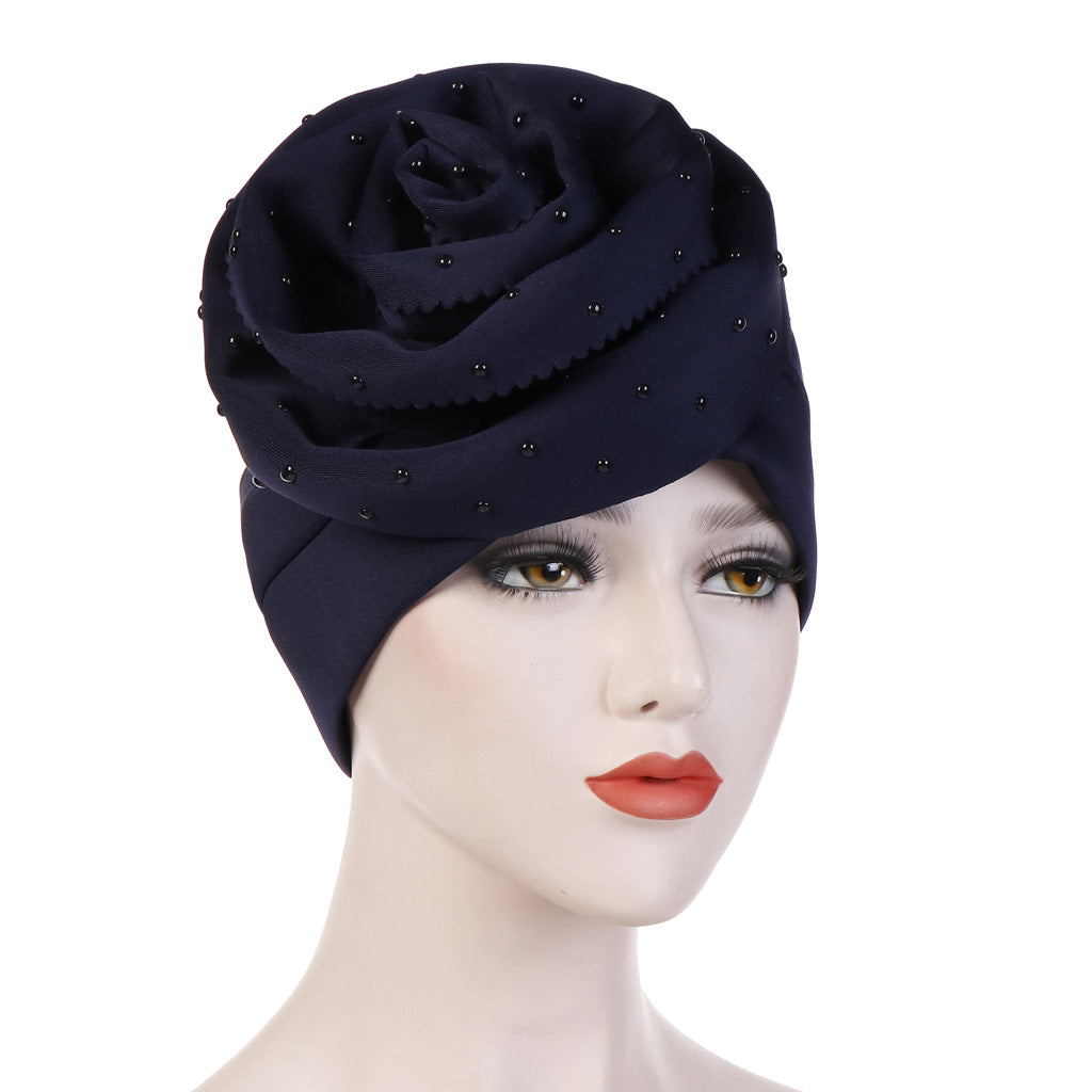 Ceramic flower large flower hat space cotton toe cap