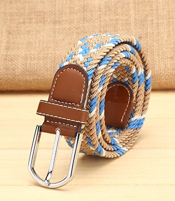 Elastic woven elastic men's belt