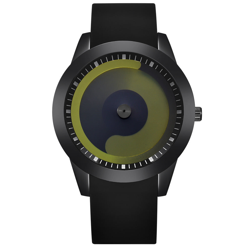 Second Dial Rubber Strap Quartz Watch