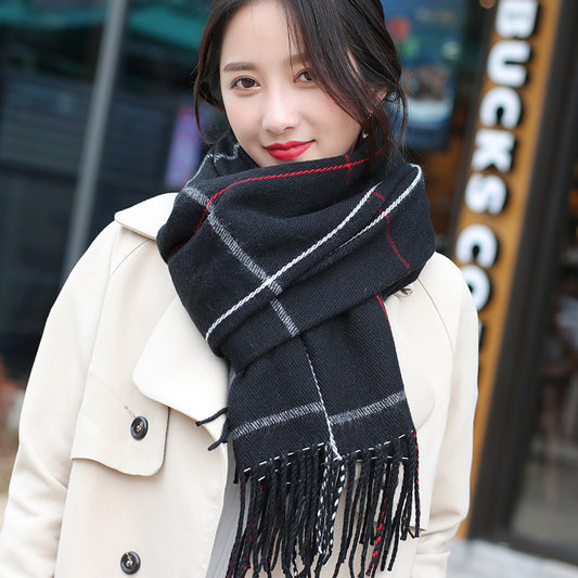 Ladies Winter Imitation Cashmere Shawl All-match Thickening