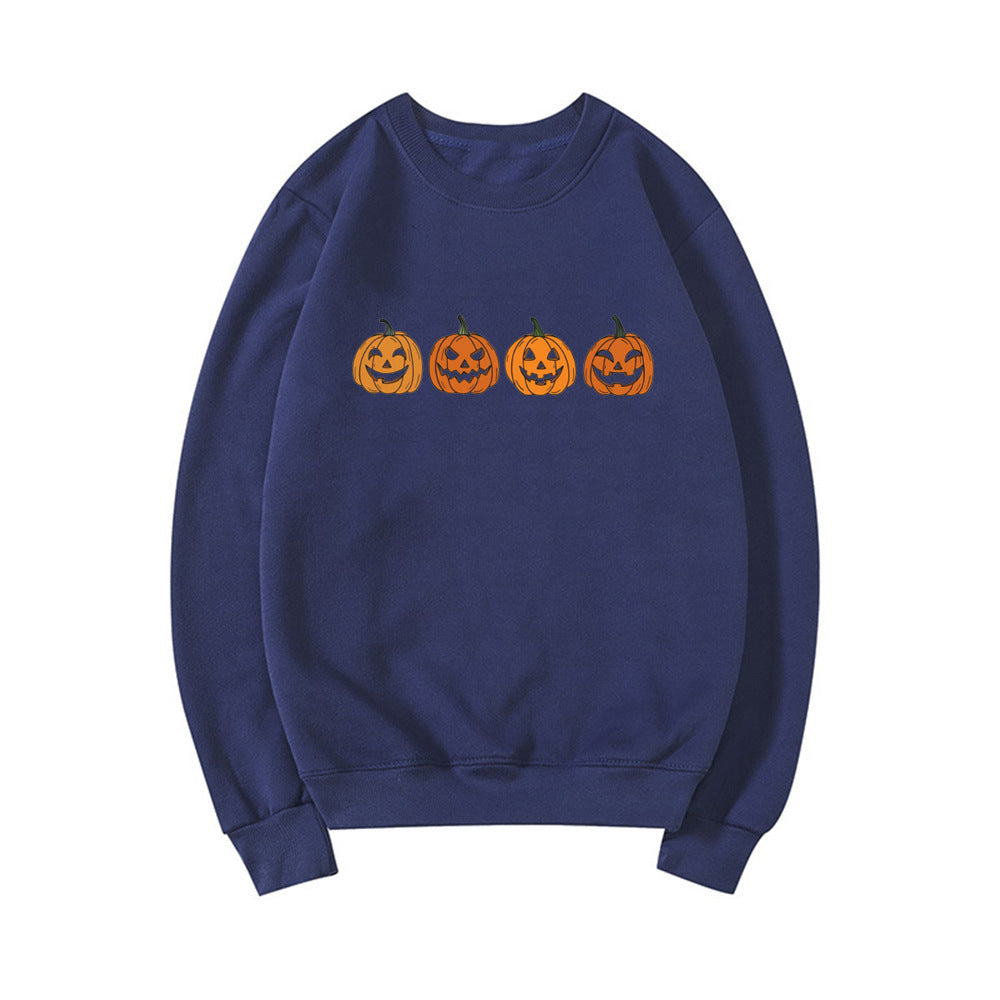 Halloween Ond Græskarhoved Sweater Sjovt Trykt Mode Fest Hættetrøje