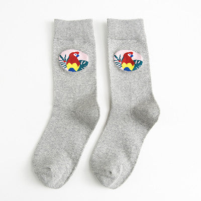 Japanese retro college wind color skateboarding personality stockings Korean version piled socks