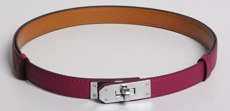 H home new kelly leather thin belt