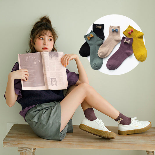 Funny personality short tube cotton socks