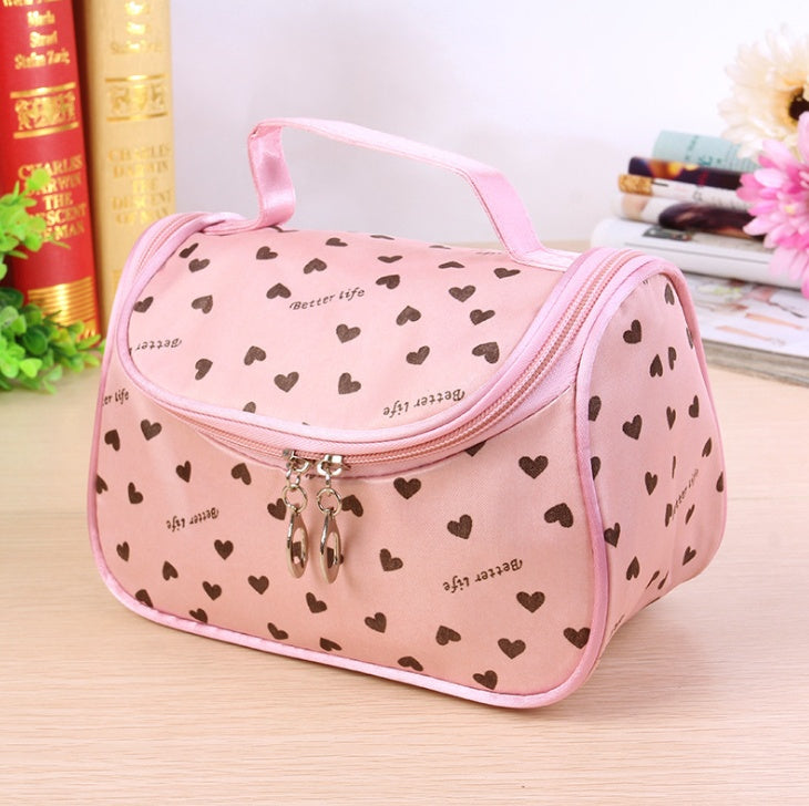 Cute Peach Heart Korean Style Fashionable Polka Dot Handbag