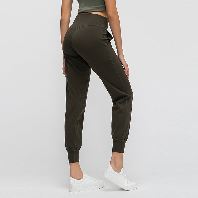 Meryl Light Slim Fit Ankle Sports Pants Straight Yoga Pants