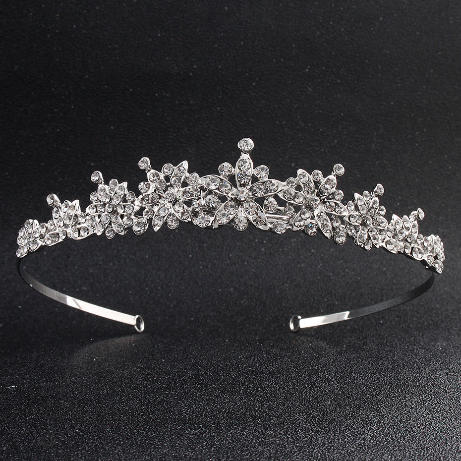 European and American Retro Bridal Crown Diamond Headband