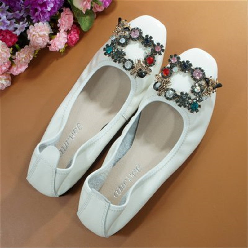 Flat Shoes With Shallow Mouth And Comfortable Low Heel