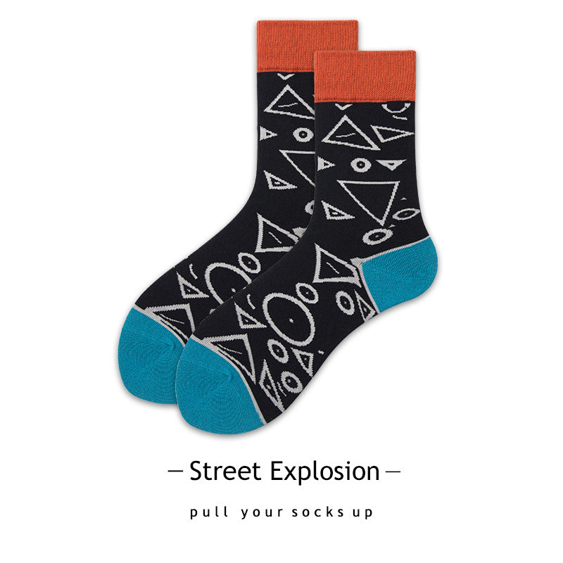 Cartoon Jacquard Sports Skate Socks
