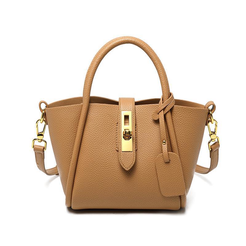 Basket Leather Female Bag Bucket Summer