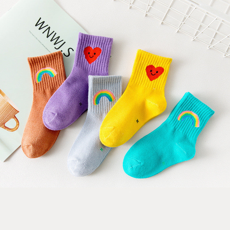 Cartoon Sports Children's Socks Autumn And Winter New