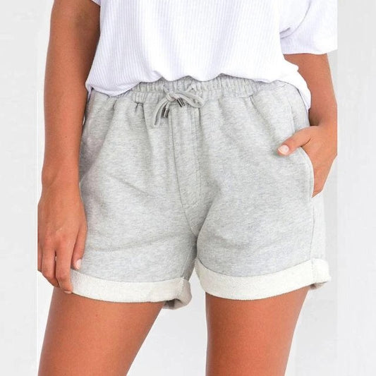 Sweater shorts straight leg casual pants