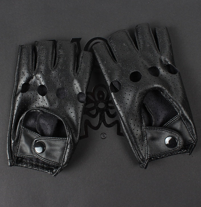 Korean version of the ladies DS street dance half finger gloves nightclub pole dance performance star dance dance gloves driving