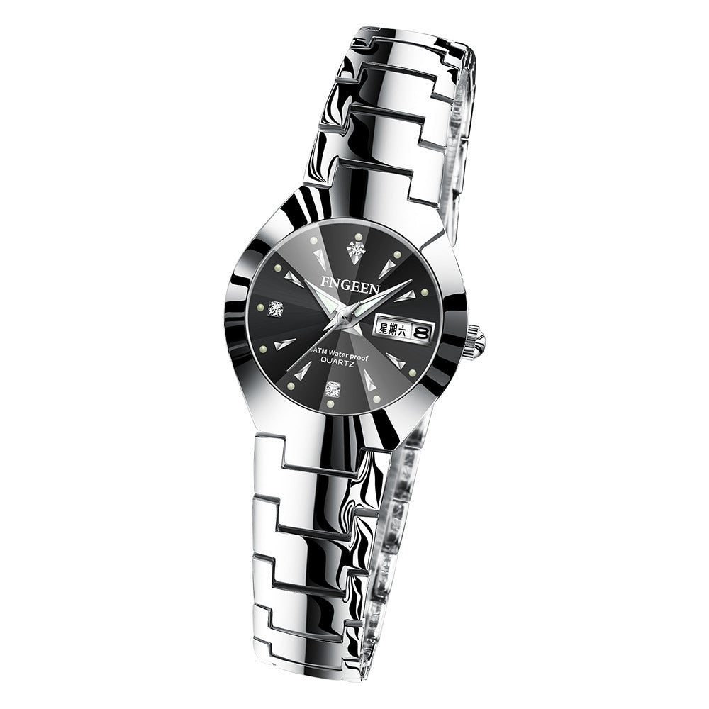 Couple waterproof ultra-thin quartz watch