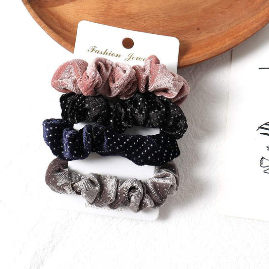 Simple fabric hair rings