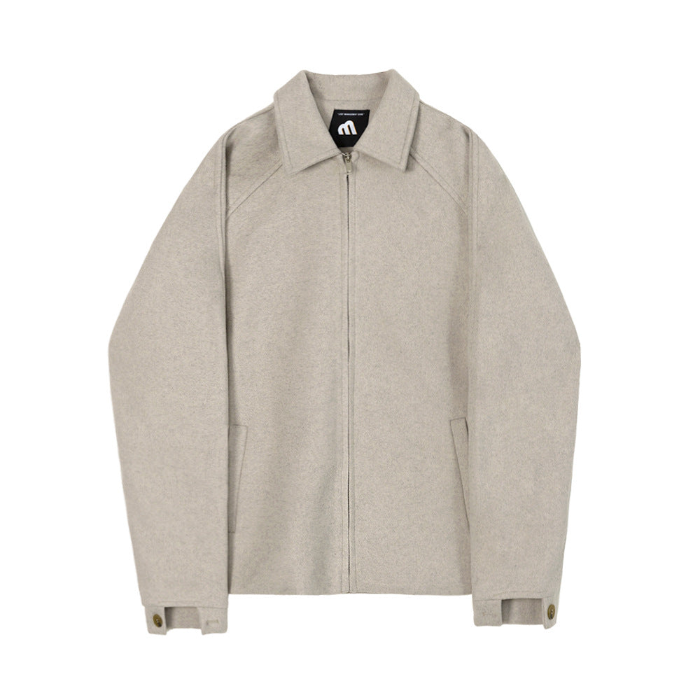 Men's Handsome Casual Woolen Short Jacket