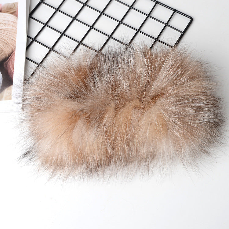 Fashionable fur fox fur warm and cold scarf