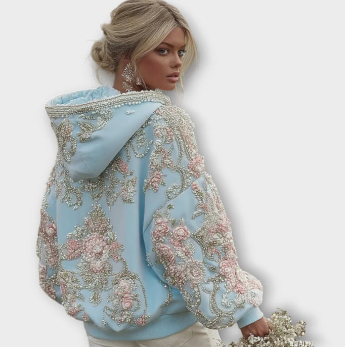 Women's Fashion Casual Printing Hooded Sweater