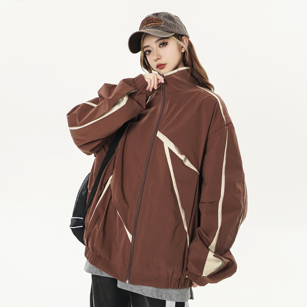 Trendy Outdoor Sports Stand-up Collar Jacket