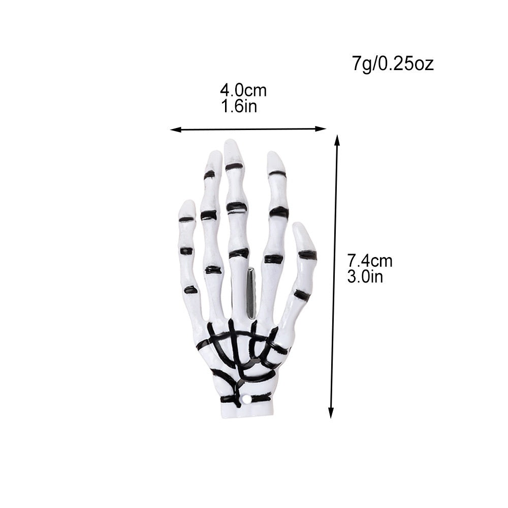 Halloween Skull Harajuku Hand Bone Hair Clip