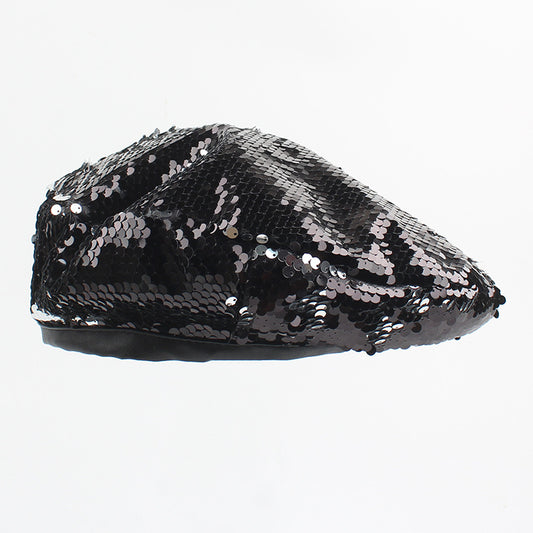 Women's Korean Style Trendy Fashion Sequins Hat