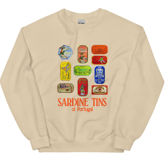 European And American Fashion Canned Fish Printed Crew Neck Sweatshirt