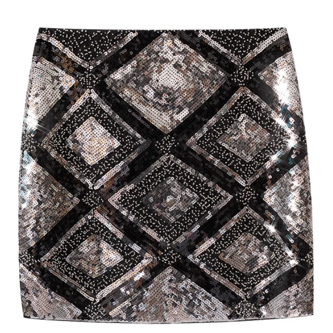 Slim-fit Plaid Skirt