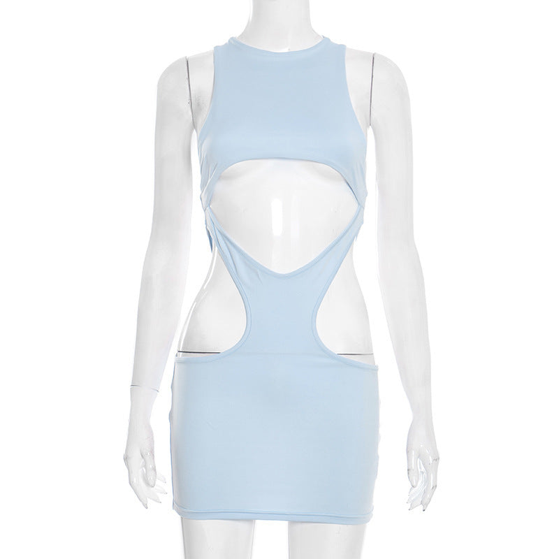 Womens Spring Collection Solid-Color Dress Set From Europe And The US