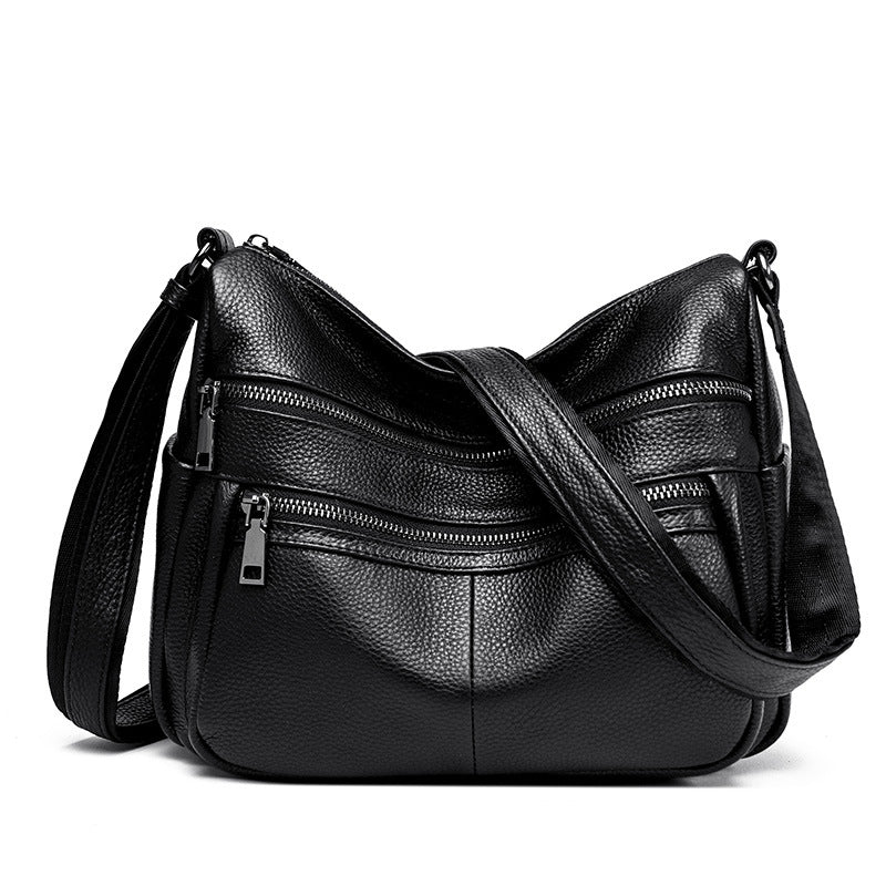 First Layer Cowhide Mother Genuine Leather Fashion Shoulder Messenger Bag
