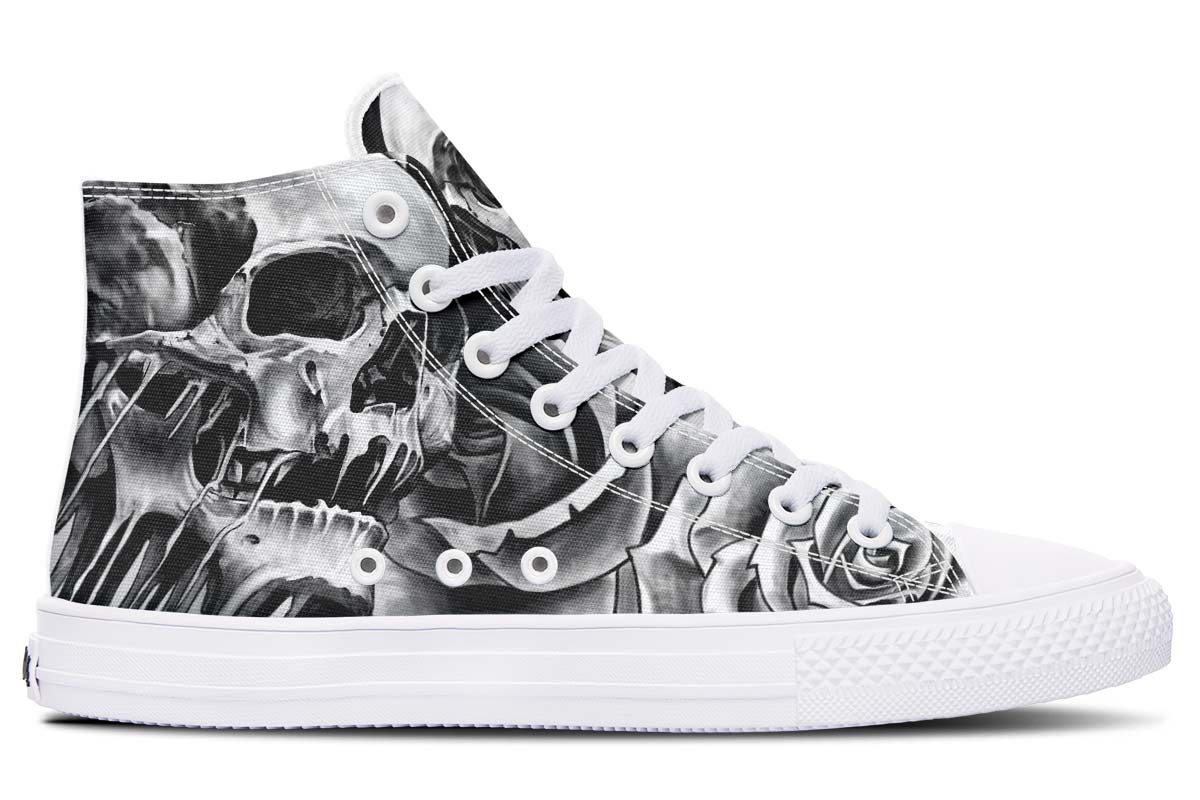 Printed Couple High-top Canvas Shoes