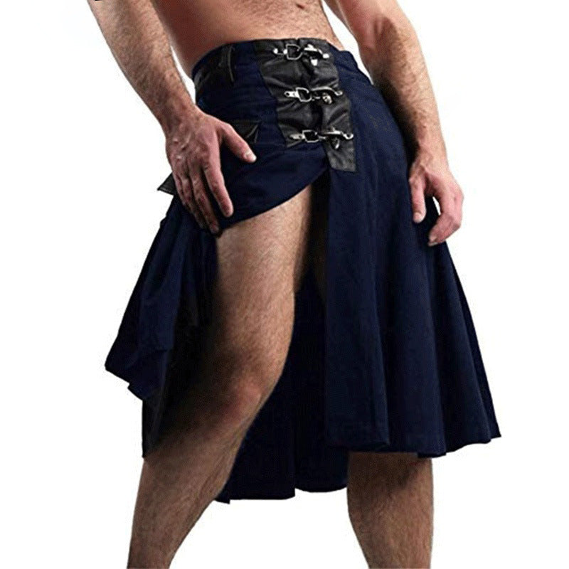 Men's Short Skirt Scottish Practical Knight Apron