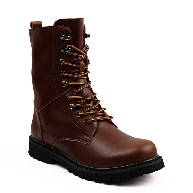 Men's Wear-resistant Plus Velvet Warm Martin Boots Retro