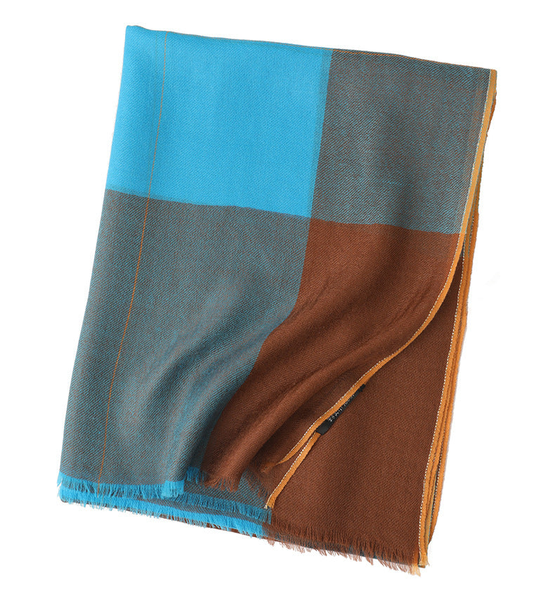 Multicolor Plaid Long Bib In Stock