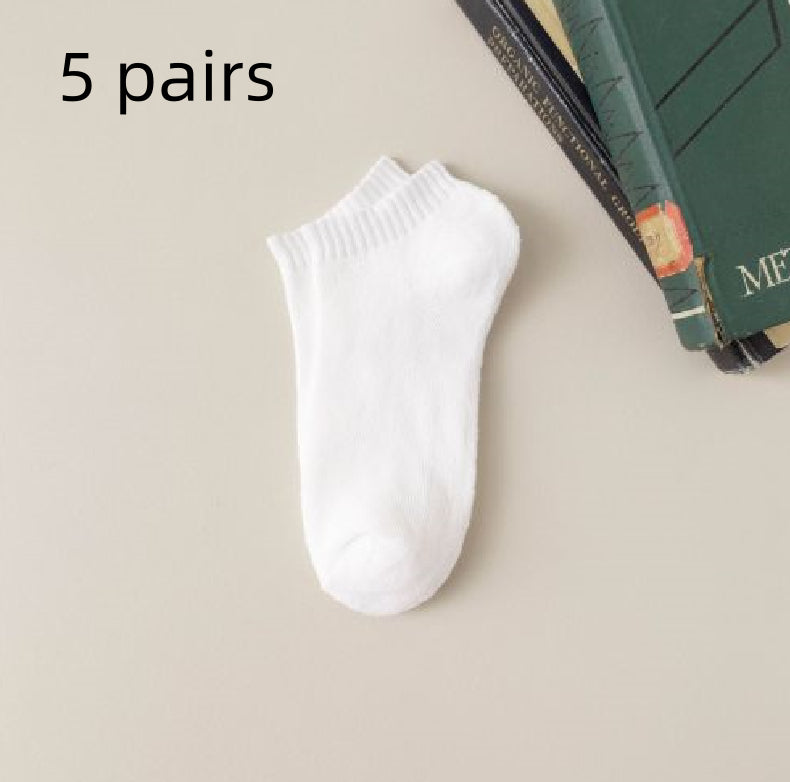 Fleece-lined Thickened Low-cut Socks For Warmth