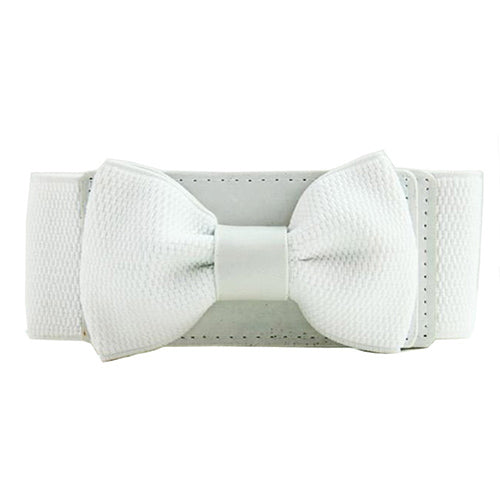 Women's Fashion Simple Bow Elastic Waistband