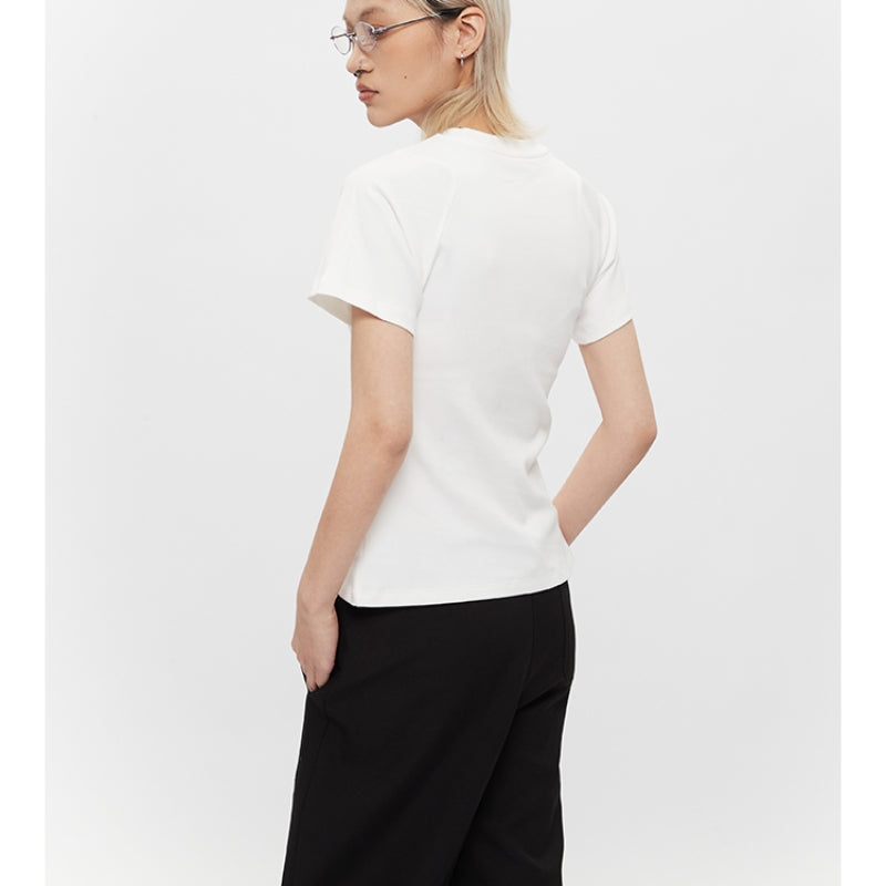 Summer Solid Color Small New Short Sleeve