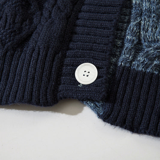 Men's Autumn And Winter New Knitting Cardigan Sweater