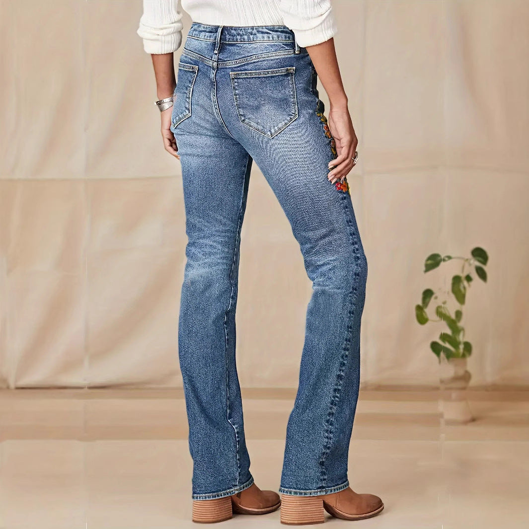 High-elasticity Denim Jeans Instagram-style Trendy Slimming Fit