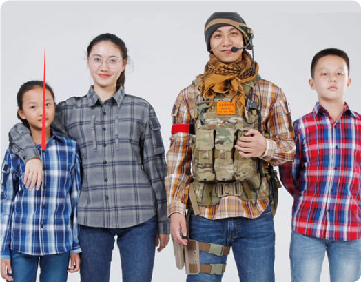 Breathable And Wear-resistant Checkered Shirts For Military