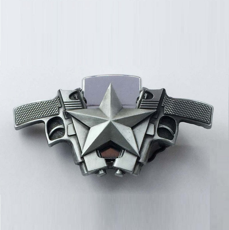 Modetrend Personlighed Pentagram Bælte Spænde