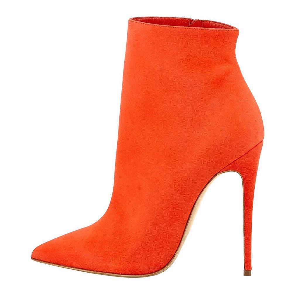 European And American Pointed Toe Stiletto Women's Short Boots