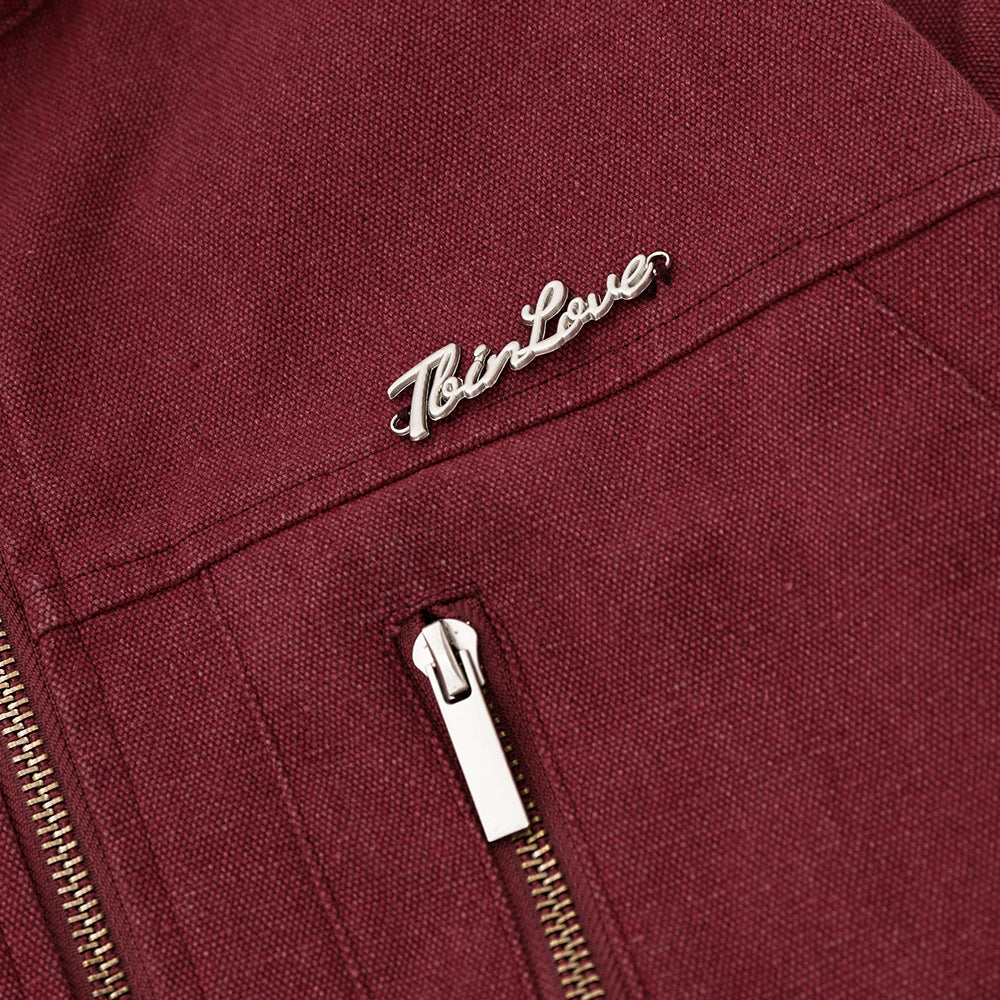 Ins American Vintage Overalls Jacket Coat