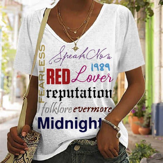 Printed Street Fashion Classic Hip Hop Round Neck T-shirt