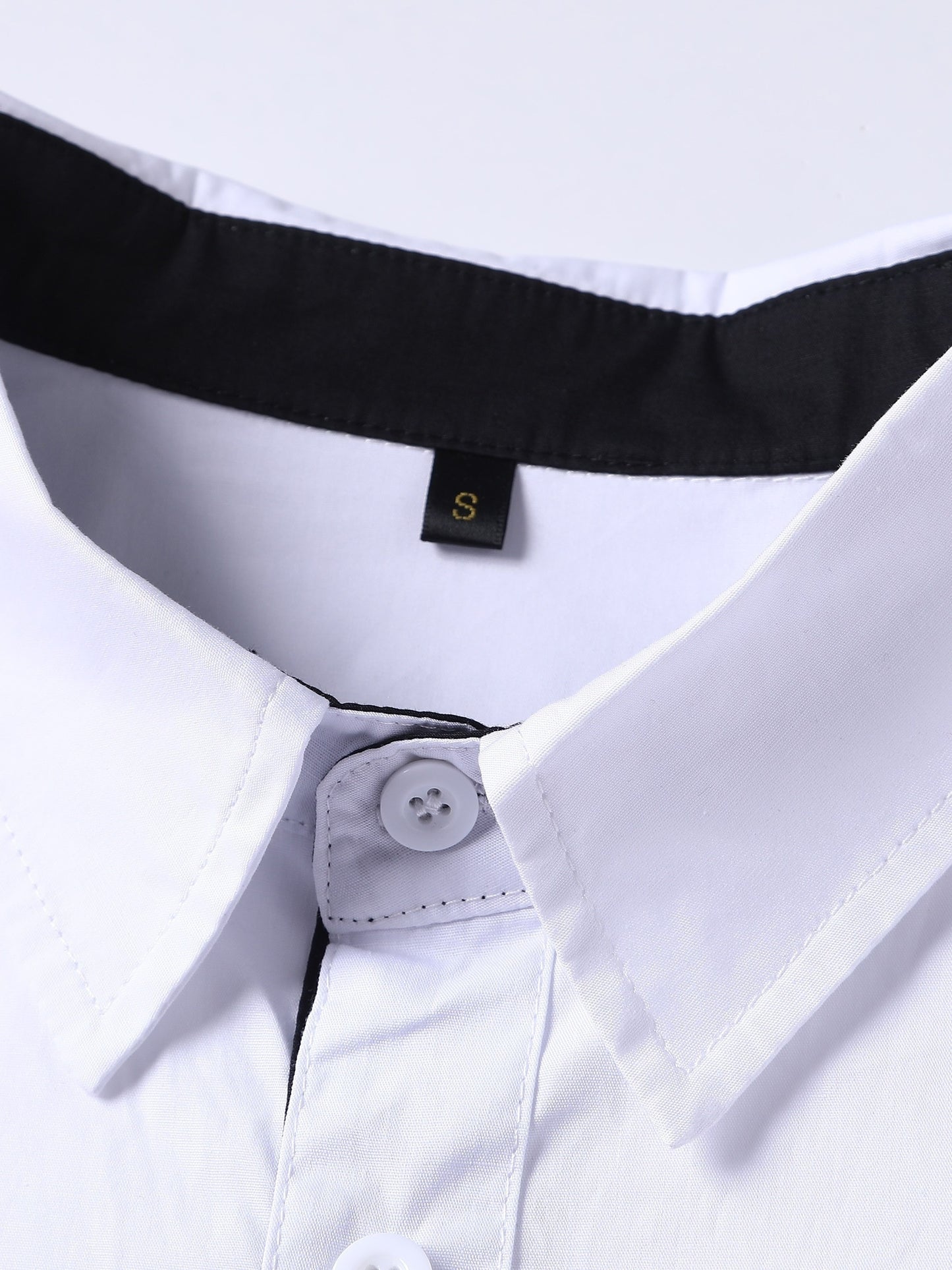 Cool And Casual Long-sleeved Shirt In Contrasting Colors For A Teenage Man