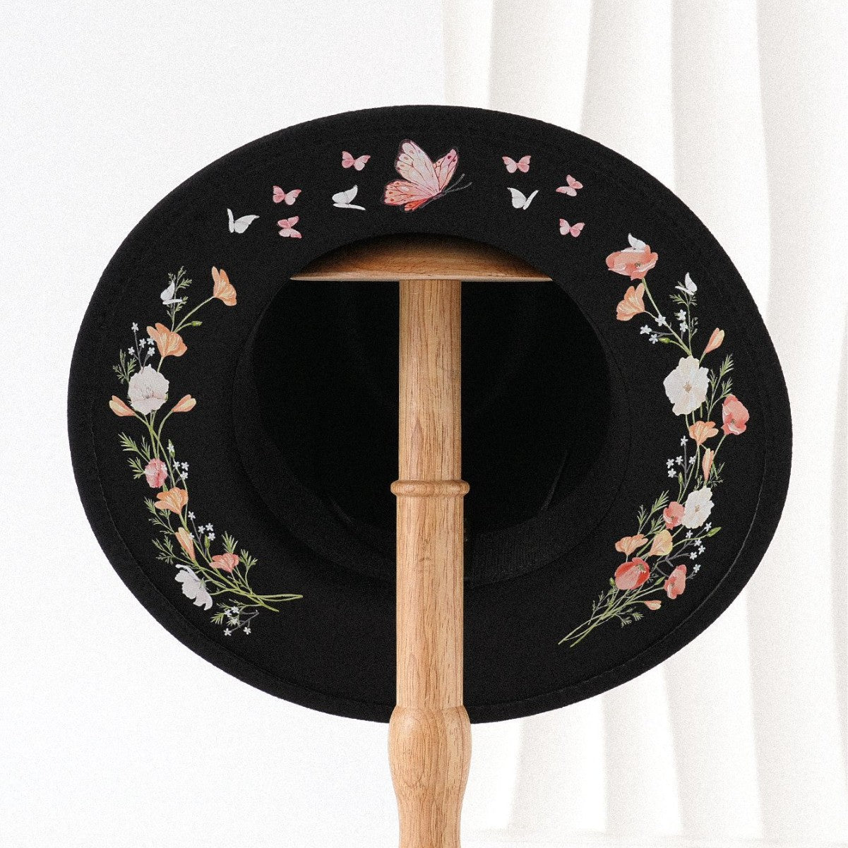 Cross-border Flat Dome Australian Pure Wool Felt Hat