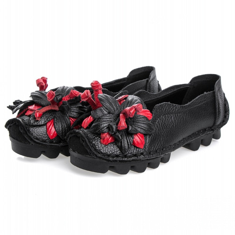 Women's Soft Sole Shallow Mouth Flat Maternity Shoes
