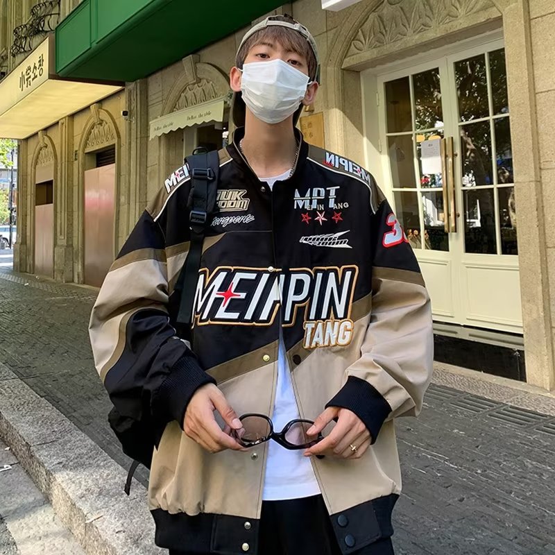 Men's American-style Design Niche Motorcycle Jacket