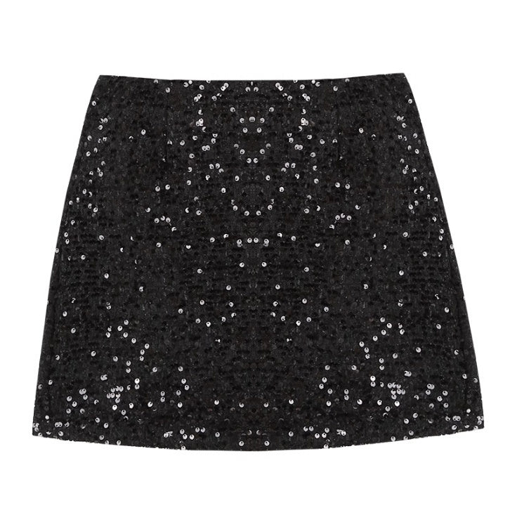 line Small Shiny Skirt