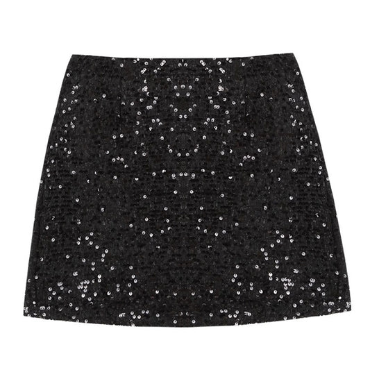 line Small Shiny Skirt